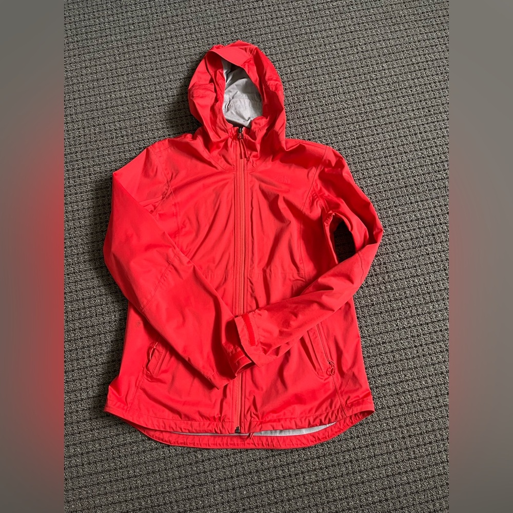 Red North Face lightweight windbreaker. Gently used, size large